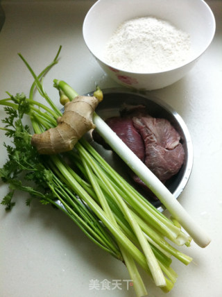 Juicy Parsley Beef Fried Dumplings recipe