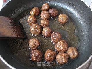 Beef Balls with Mushroom Sauce recipe