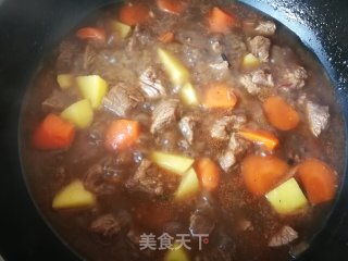 Stewed Beef Stew with Carrots and Potatoes recipe