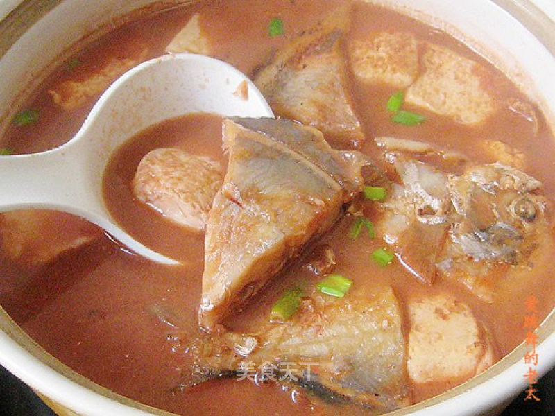 Red Fermented Bean Curd Pomfret Tofu Pot recipe