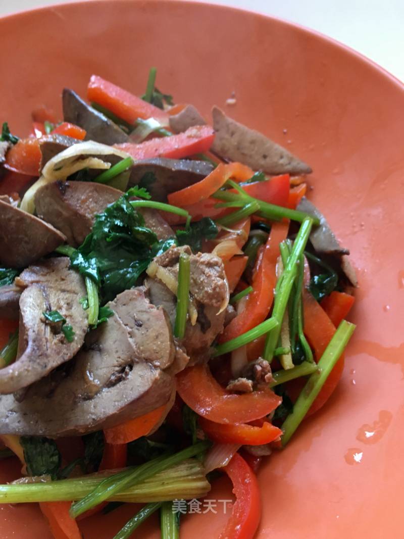 Stir-fried Chicken Liver with Bell Peppers