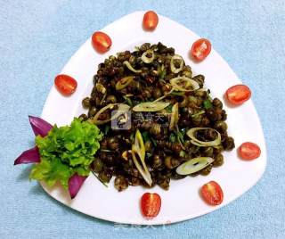 Stir-fried Escargot with Garlic Chili Sauce recipe