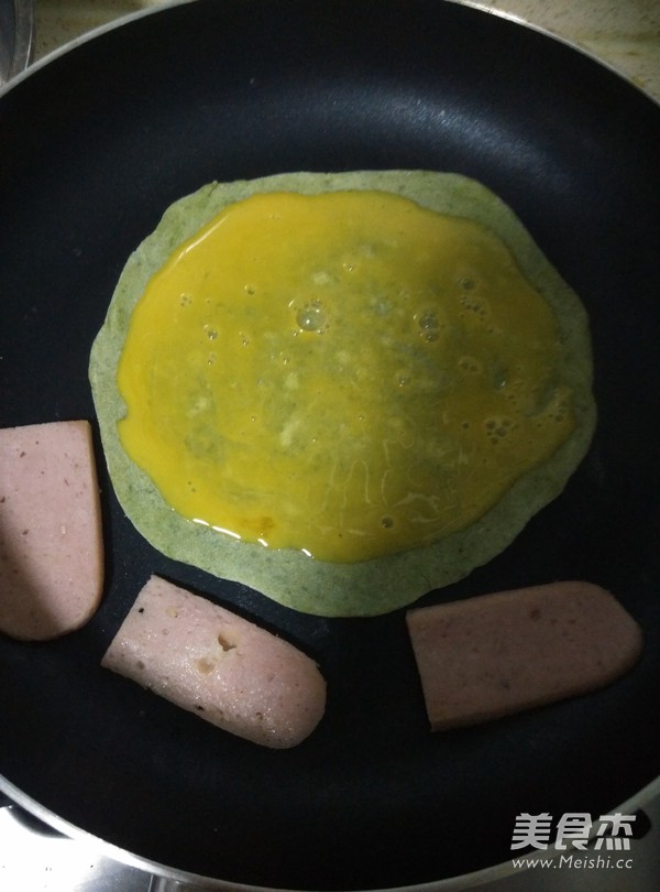 Spinach and Egg Pancakes recipe