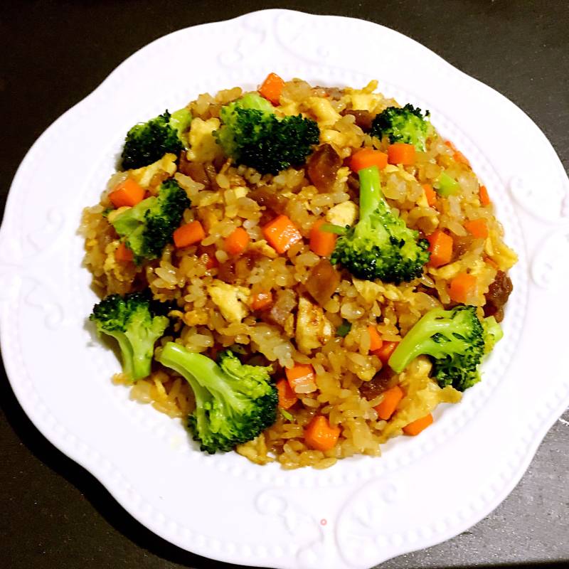 Three-color Egg Fried Rice recipe