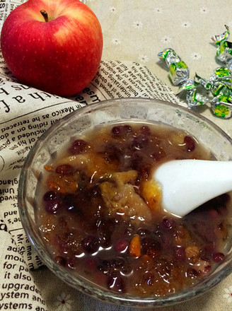 Put Your Sweetness into My Glutinous Rice, Fig Red Bean Peach Gum recipe