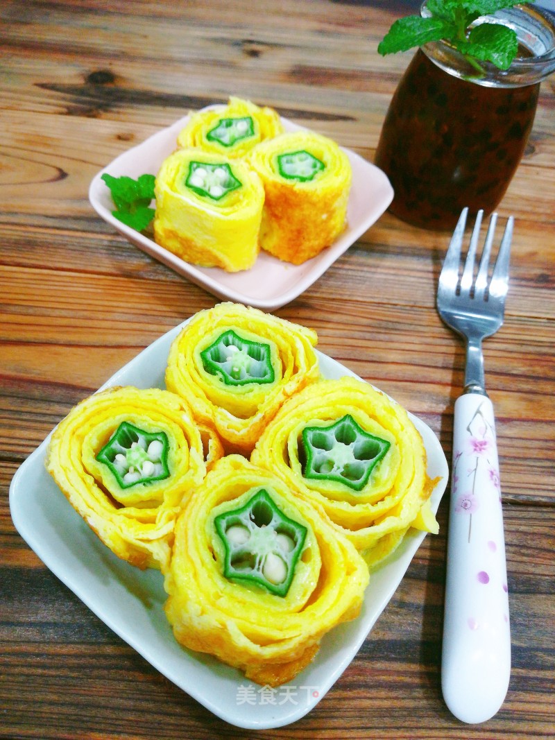 Okra Thick Egg Braised recipe