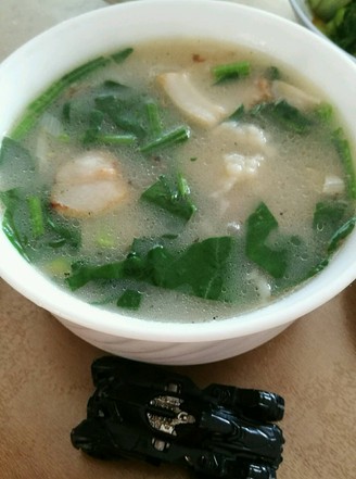 White Clam Spinach Lump Soup