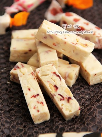 Cranberry Peanut Nougat recipe