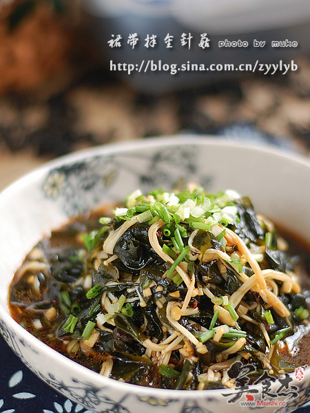 Wakame with Enoki Mushroom recipe