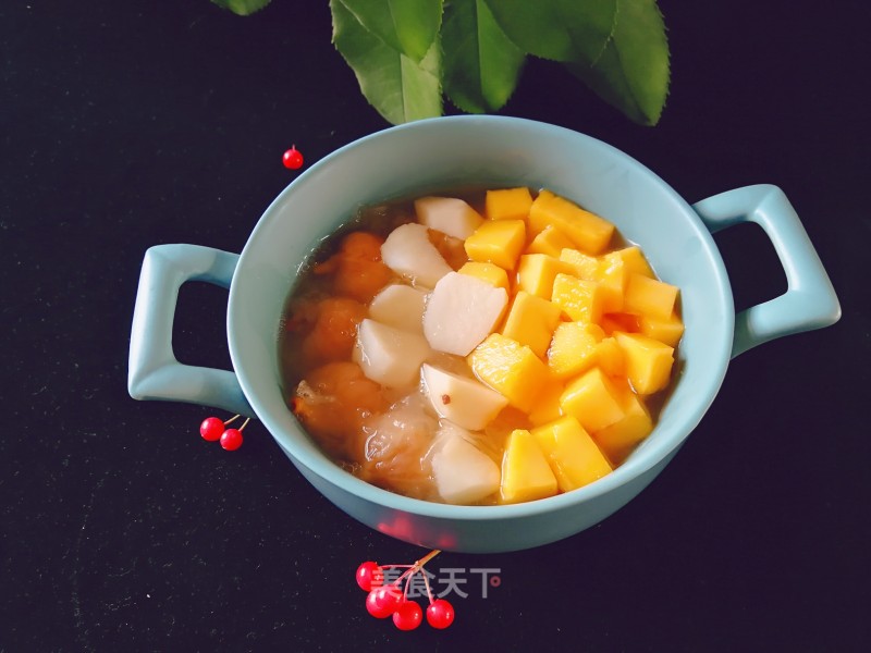 Fruit Soup-mango Yam and White Fungus Soup