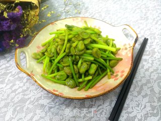 Garlic Sprout Broad Bean recipe