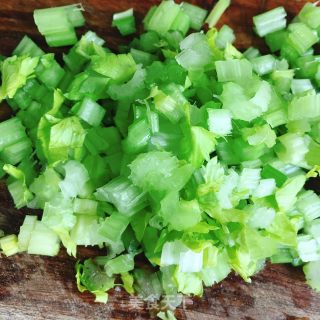 Celery Pork Liver Congee recipe