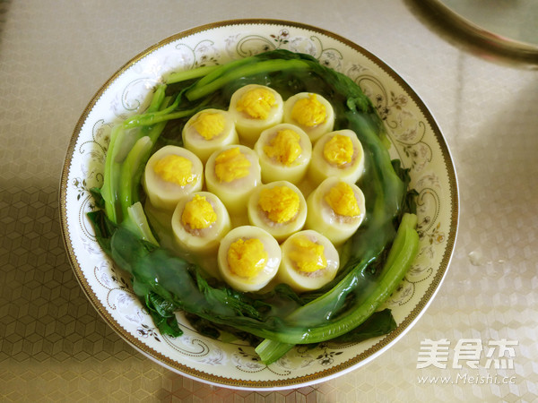 Steamed Minced Pork Stuffed with Tofu recipe