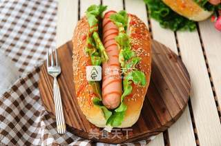 #aca烤明星大赛# Soy Milk and Sesame Hot Dog recipe