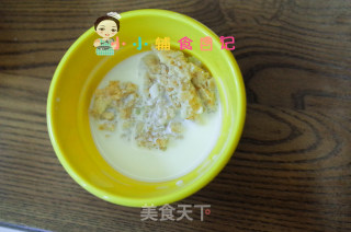 Cauliflower and Pork Floss Oatmeal Over 10 Months Old recipe