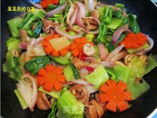 Stir-fried Sausage with Mixed Vegetables recipe