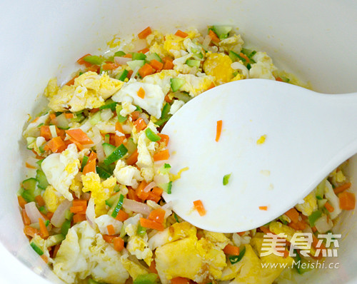 Scallion Fried Rice with Egg recipe