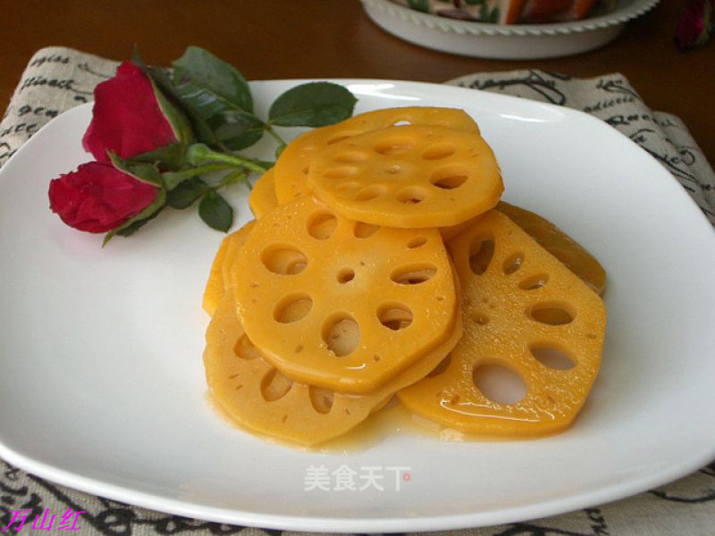 Orange Juice Lotus Root Slices recipe