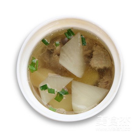 [a Bowl of Warm Spleen and Stomach] Radish, Horseshoe and Lamb Soup recipe