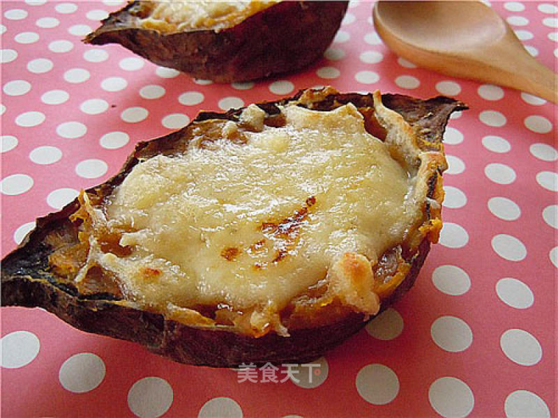 Baked Sweet Potato with Cheese recipe