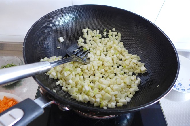 Vegetarian Stir-fried Rice White recipe