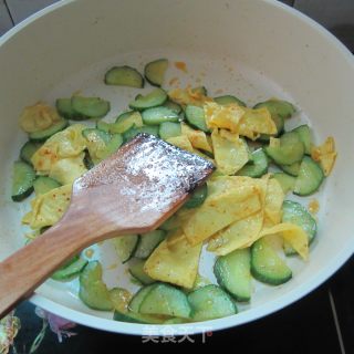 Cucumber Scrambled Eggs recipe