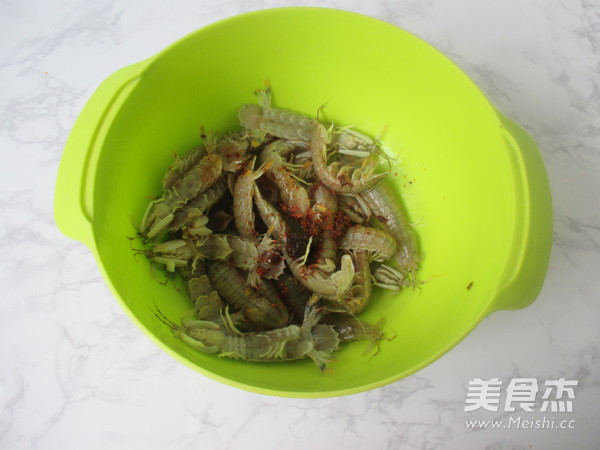 Empty Fried Pipi Shrimp recipe