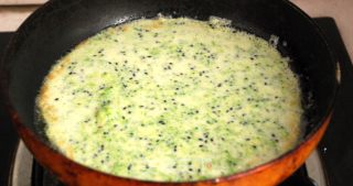Broccoli Black Sesame Quiche recipe