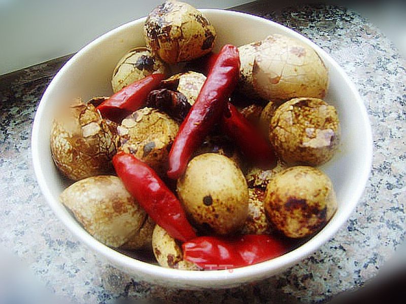 Spiced Quail Eggs. recipe