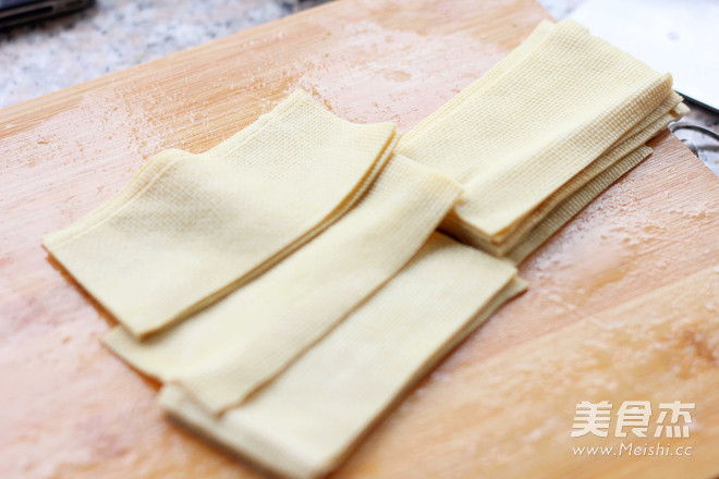 Grilled Enoki Mushrooms with Tofu Skin recipe