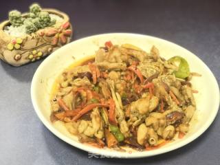 Stir-fried Bullfrog with Red Pepper recipe