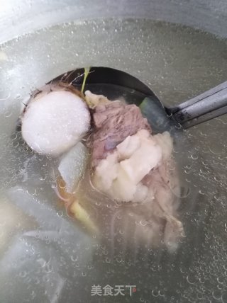 Beef Bone Yam and Winter Melon Soup recipe