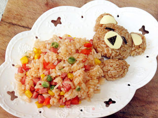 Omelette Rice with Tomato Sauce recipe