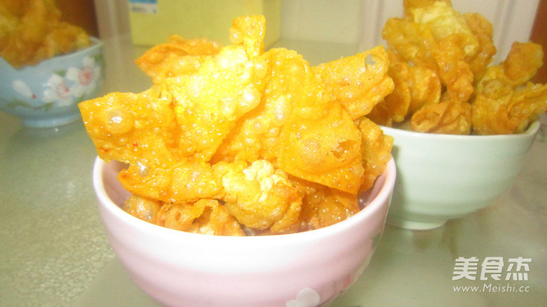 Shredded Chicken Wontons and Fried Small Wontons recipe