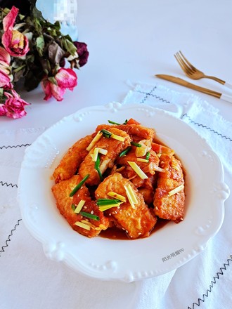 Homemade Tofu in Tomato Sauce recipe