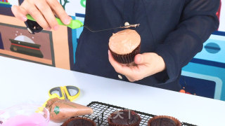 #trust之美#super Funny Turkey Cupcake, Chocolate Cupcake recipe