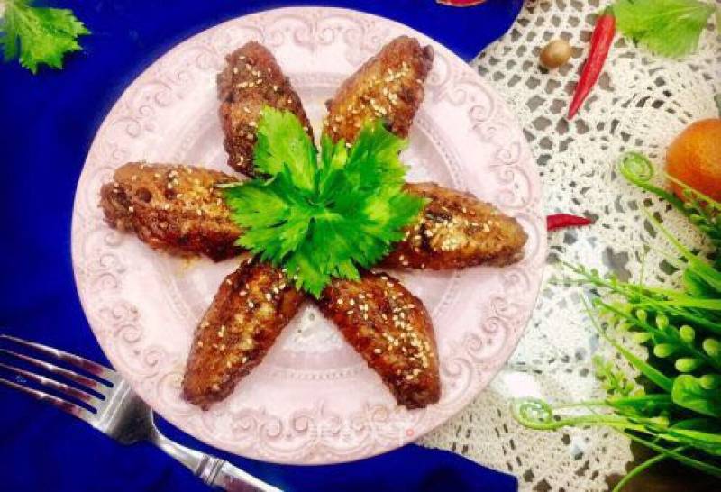 # Oven美食# Roasted Phoenix Wings with Honey Sauce and Cumin recipe