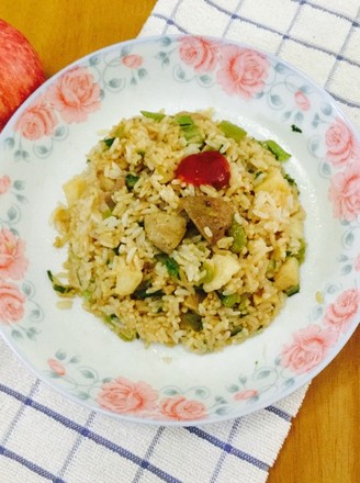 Fried Rice with Balls recipe