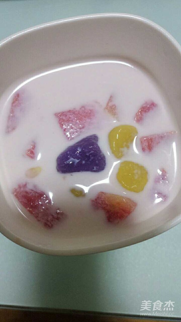 Taro Balls Fruit Coconut Milk Sago recipe