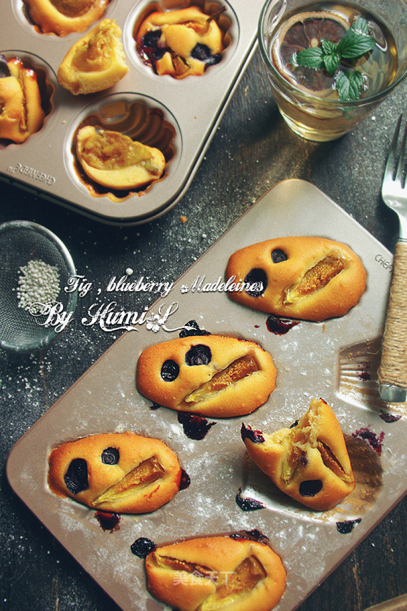 #the 4th Baking Contest and is Love to Eat Festival# Fig Blueberry Madeleine recipe