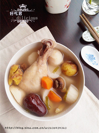 Yam Chestnut Chicken Soup