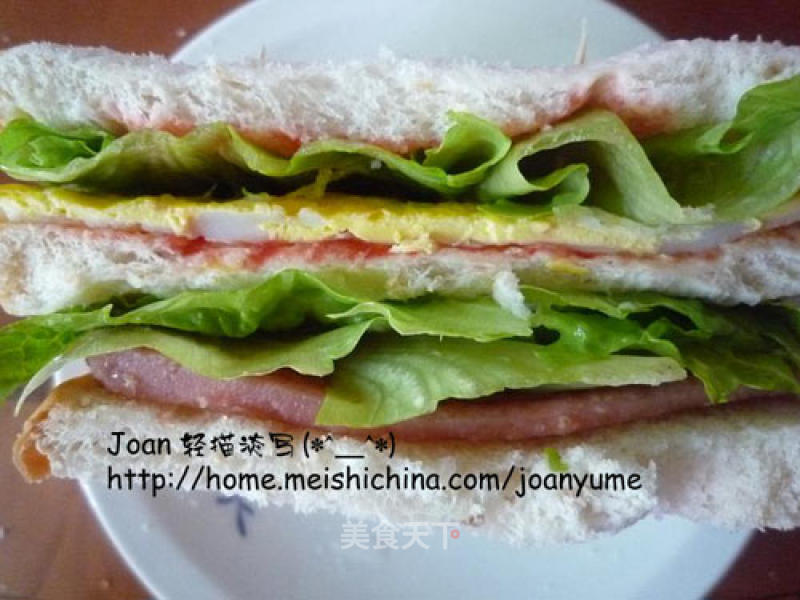 Egg Ham Sandwich recipe