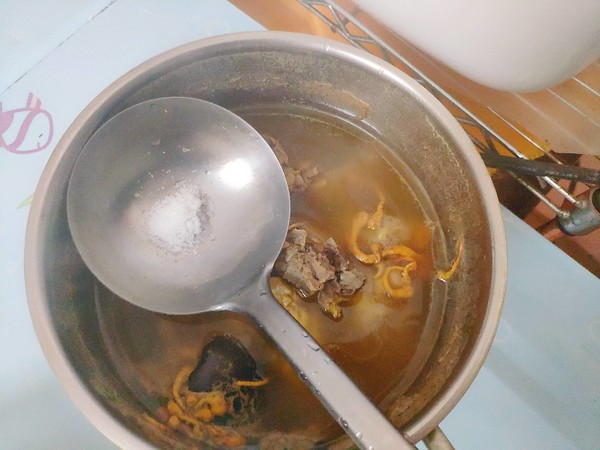 Cordyceps Flower Bone Vermicelli Soup recipe