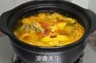 Cordyceps Scallop Corn Soup recipe