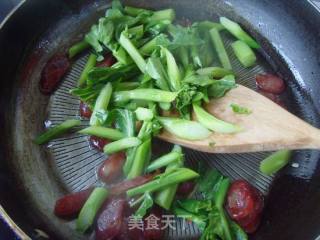 Light and Crisp---kale Fried Cantonese Sausage recipe