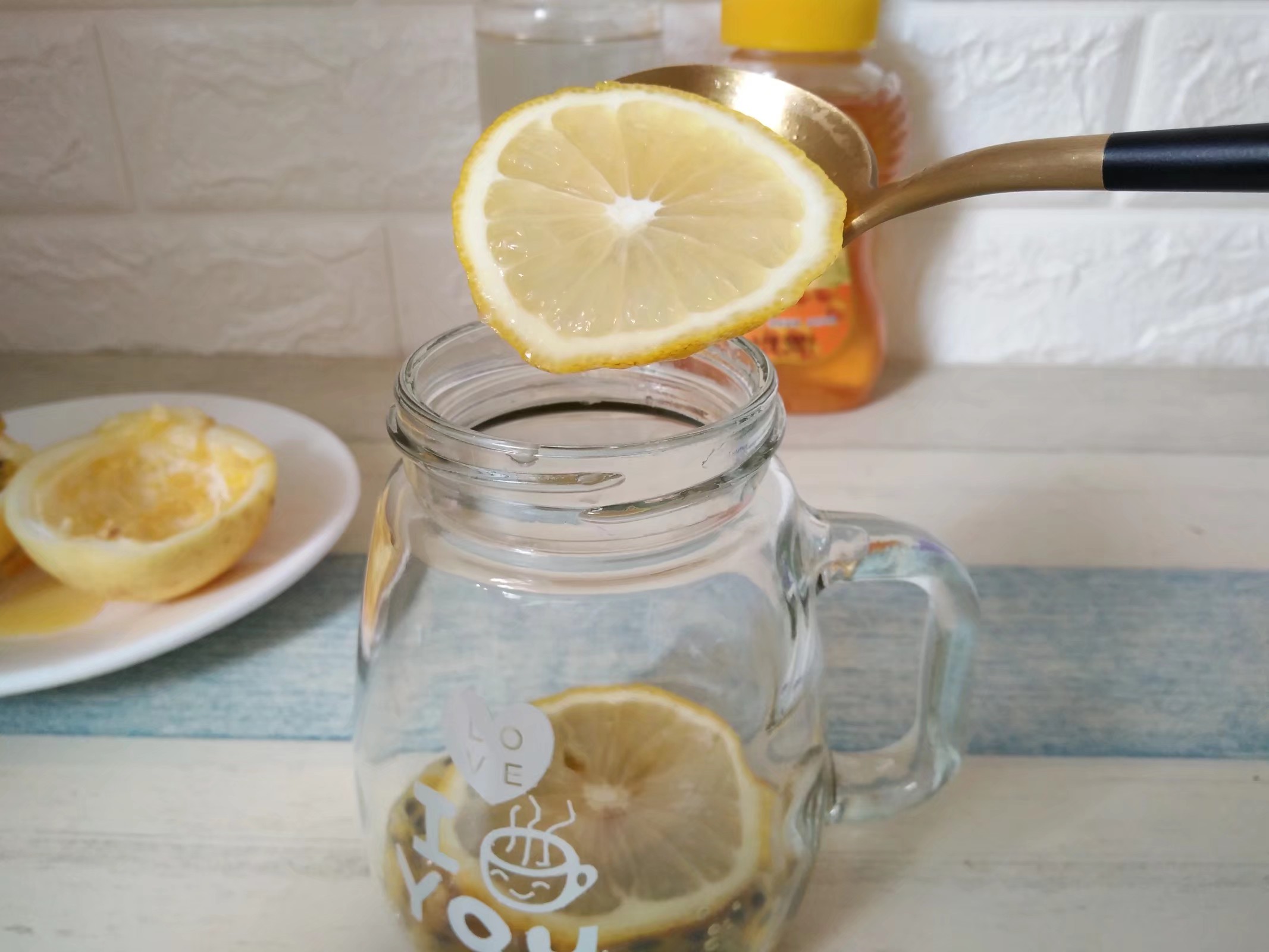 Vanilla Lemon Honey Water recipe