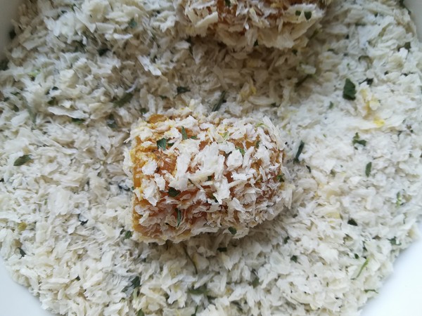 Crispy Curry Chicken Rice Flower recipe