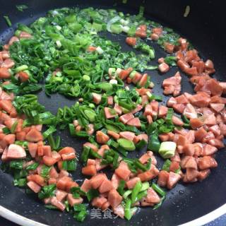 Fried Rice with Pea Sausage recipe