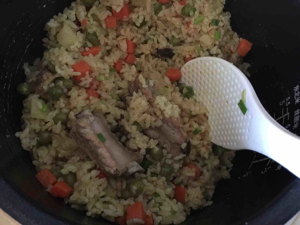 Braised Rice with Curry Ribs recipe