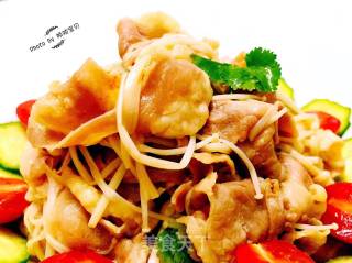 Beef Beef Salad with Enoki Mushroom recipe